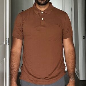 Goodfellow & Co Men’s Brown Short Sleeve Polo – Size M